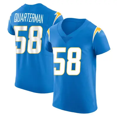 Men's Shaq Quarterman Los Angeles Chargers Alternate Vapor Untouchable Jersey - Blue Elite