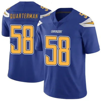 Men's Shaq Quarterman Los Angeles Chargers Color Rush Vapor Untouchable Jersey - Royal Limited