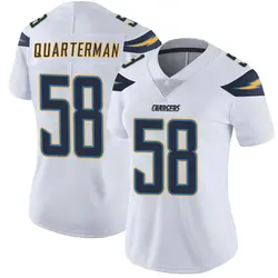 Women's Shaq Quarterman Los Angeles Chargers Vapor Untouchable Jersey - White Limited